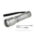 Vente chaude 5 modes en aluminium Bémère de route en aluminium USB USB rechargeable Ultra Bright Portable Camping Camping Torle LEMPLIQUE TORCH